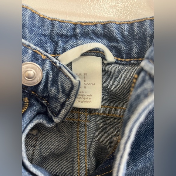 H&M Denim Blue Distressed Skirt - Picture 2 of 3